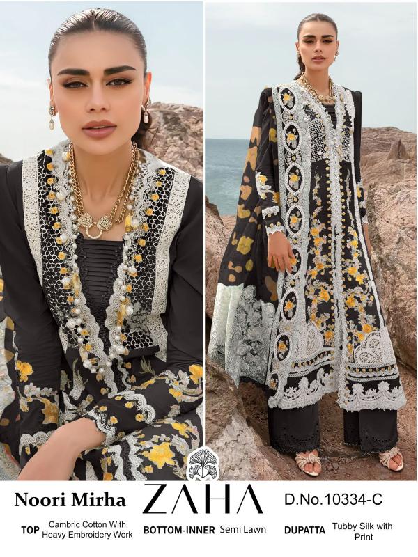 Zaha 10334 A To D Pakistani Salwar Kameez Collection